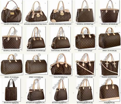 names of louis vuitton bags|louis vuitton handbag style names.